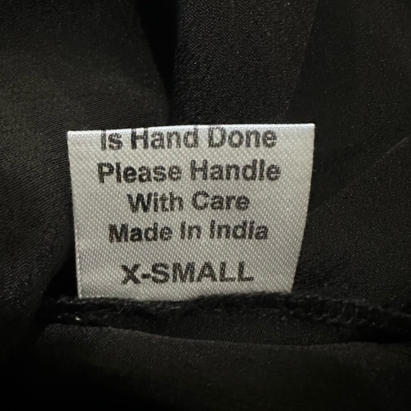 Jen’s Pirate Booty Black Gold Sequin Mesh Mini Dress XS Art Deco Cocktail - Picture 12 of 12